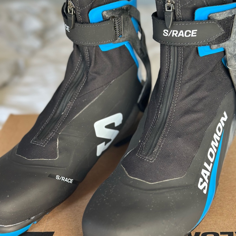 Salomon Black and Blue Ski Boots